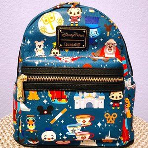 NEW Disney Parks Chibi Loungefly Mini Backpack
